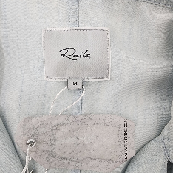 NWT‎ Rails Blue Boho Coastal Cowgirl Top Size M - Picture 3 of 11